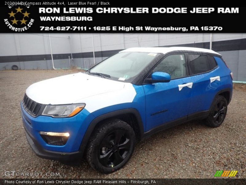 Laser Blue Pearl / Black 2020 Jeep Compass Altitude 4x4