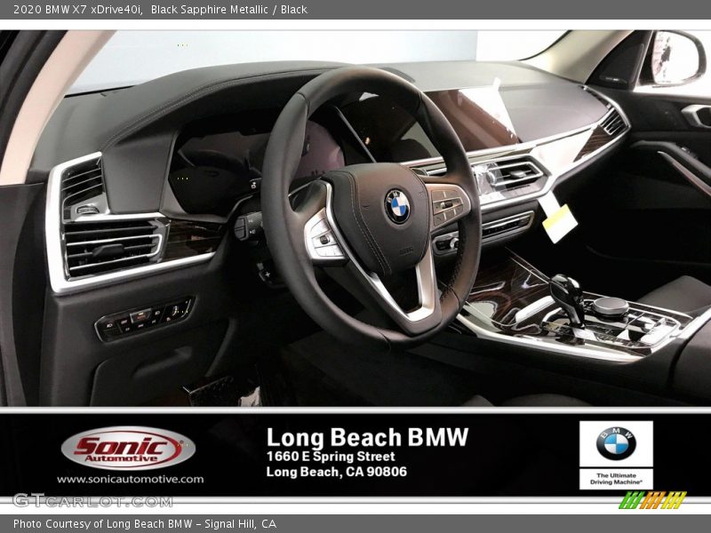 Black Sapphire Metallic / Black 2020 BMW X7 xDrive40i