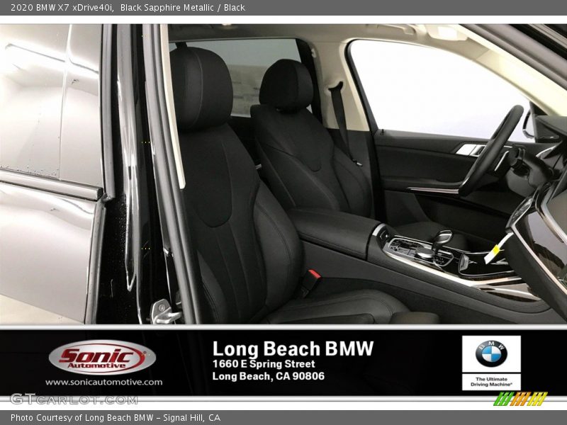Black Sapphire Metallic / Black 2020 BMW X7 xDrive40i