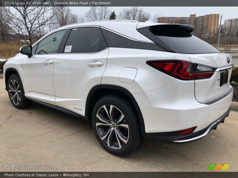 Eminent White Pearl / Parchment 2020 Lexus RX 450h AWD