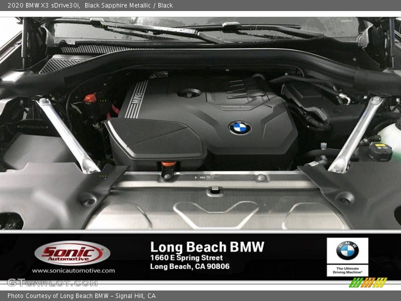 Black Sapphire Metallic / Black 2020 BMW X3 sDrive30i