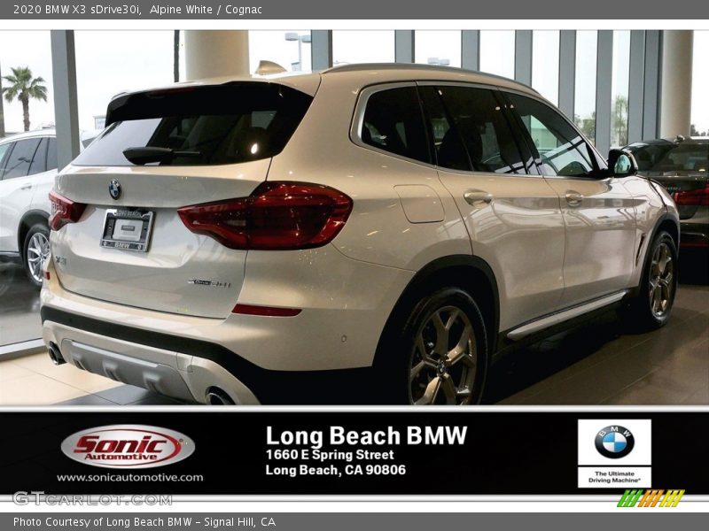 Alpine White / Cognac 2020 BMW X3 sDrive30i