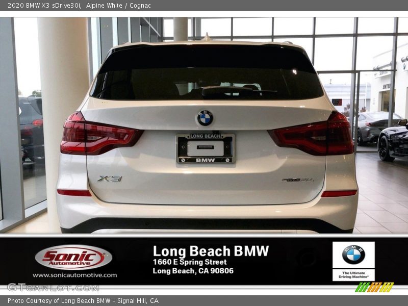 Alpine White / Cognac 2020 BMW X3 sDrive30i