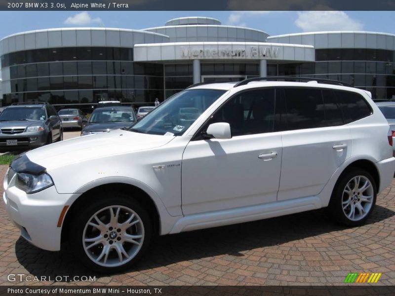 Alpine White / Terra 2007 BMW X3 3.0si