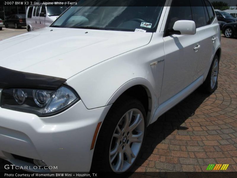 Alpine White / Terra 2007 BMW X3 3.0si