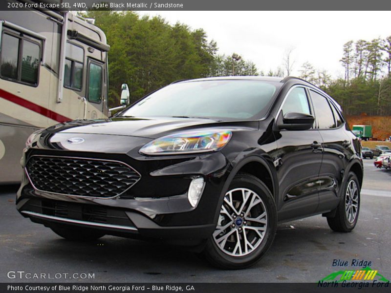 Agate Black Metallic / Sandstone 2020 Ford Escape SEL 4WD