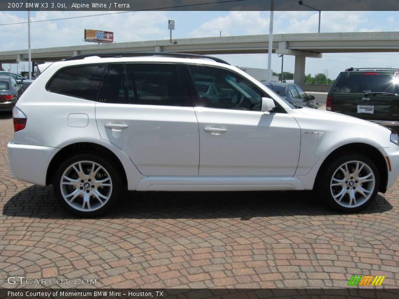 Alpine White / Terra 2007 BMW X3 3.0si