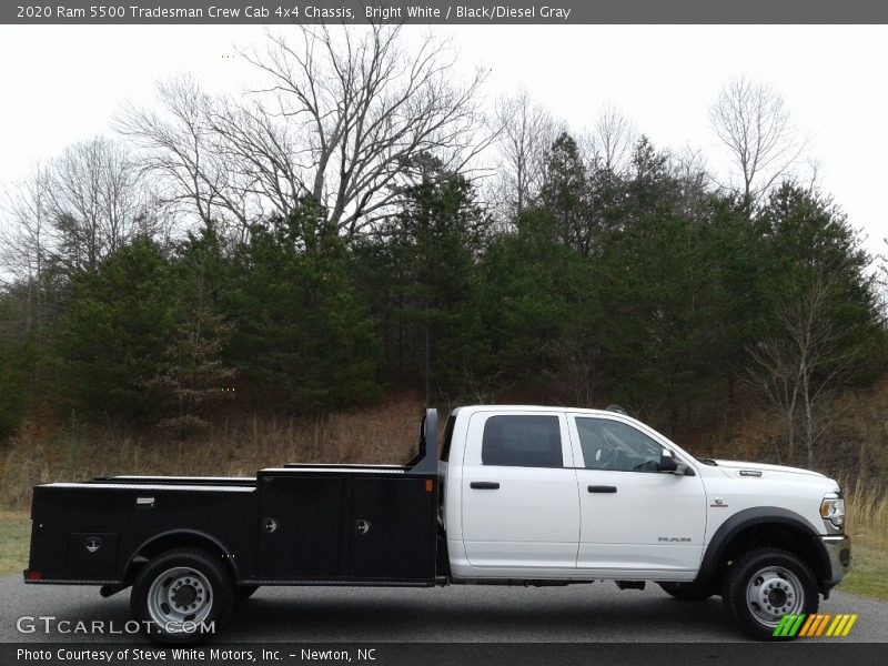 Bright White / Black/Diesel Gray 2020 Ram 5500 Tradesman Crew Cab 4x4 Chassis