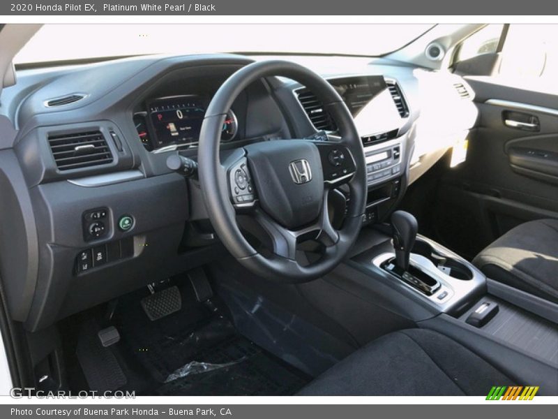 Platinum White Pearl / Black 2020 Honda Pilot EX