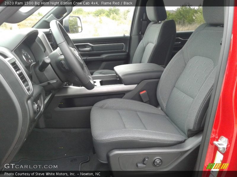 Front Seat of 2020 1500 Big Horn Night Edition Crew Cab 4x4