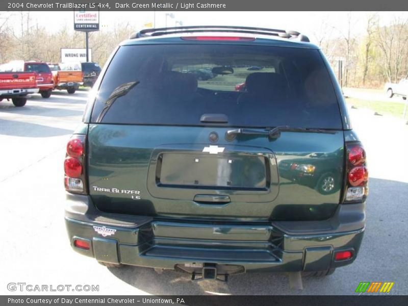 Dark Green Metallic / Light Cashmere 2004 Chevrolet TrailBlazer LS 4x4