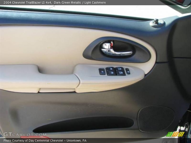 Dark Green Metallic / Light Cashmere 2004 Chevrolet TrailBlazer LS 4x4
