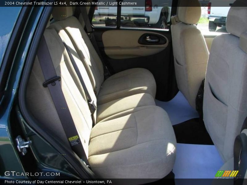 Dark Green Metallic / Light Cashmere 2004 Chevrolet TrailBlazer LS 4x4