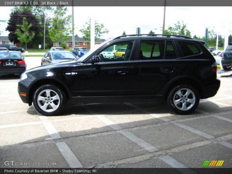 Jet Black / Black 2007 BMW X3 3.0si