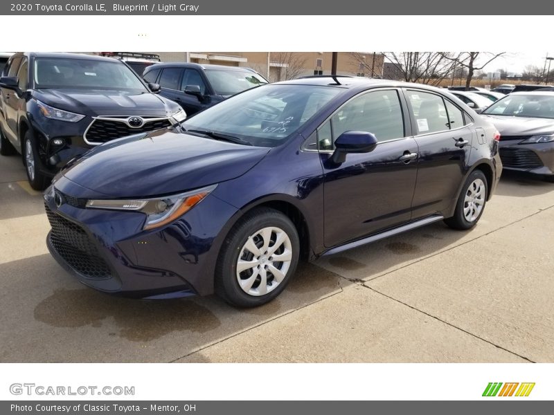 Blueprint / Light Gray 2020 Toyota Corolla LE