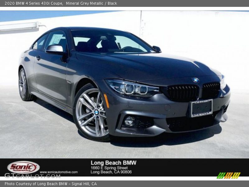 Mineral Grey Metallic / Black 2020 BMW 4 Series 430i Coupe