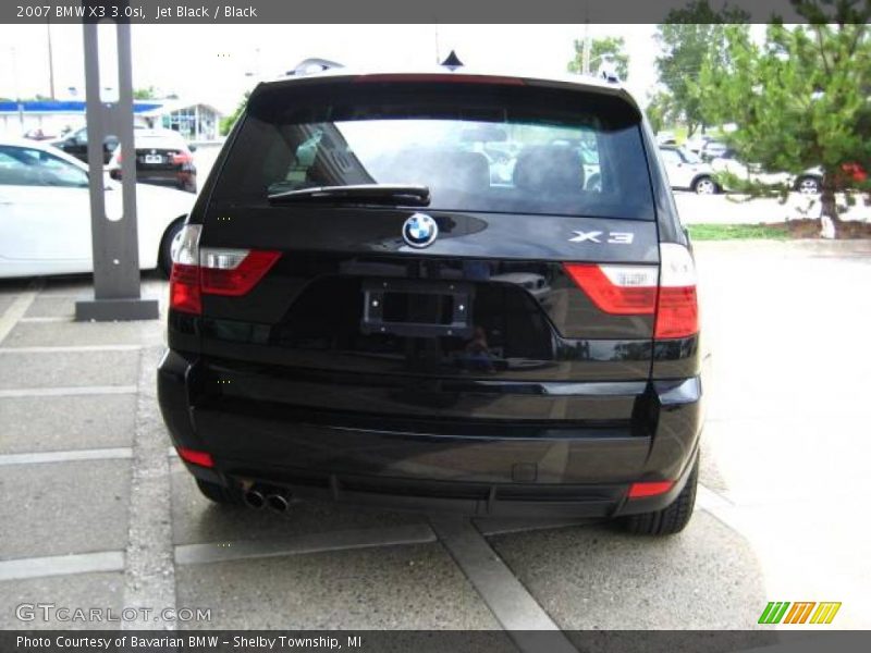 Jet Black / Black 2007 BMW X3 3.0si