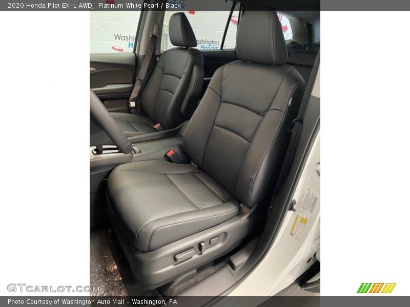 Platinum White Pearl / Black 2020 Honda Pilot EX-L AWD