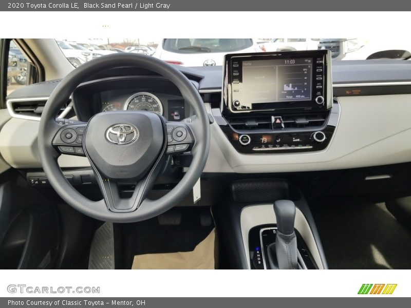 Black Sand Pearl / Light Gray 2020 Toyota Corolla LE