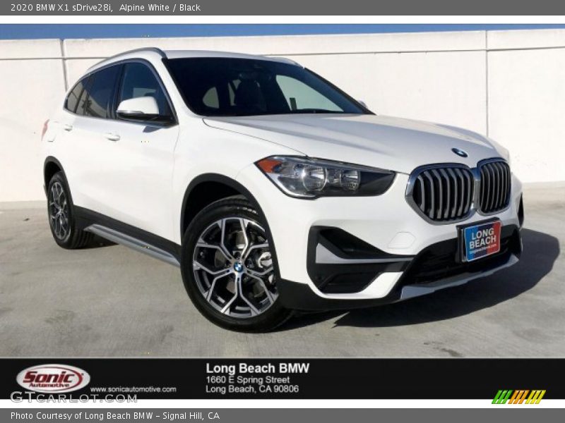 Alpine White / Black 2020 BMW X1 sDrive28i