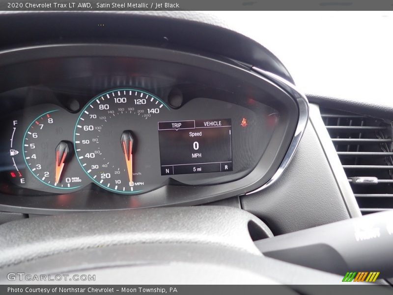 Satin Steel Metallic / Jet Black 2020 Chevrolet Trax LT AWD