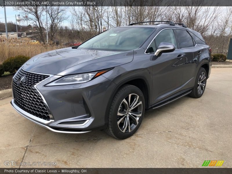 Nebula Gray Pearl / Black 2020 Lexus RX 350L AWD