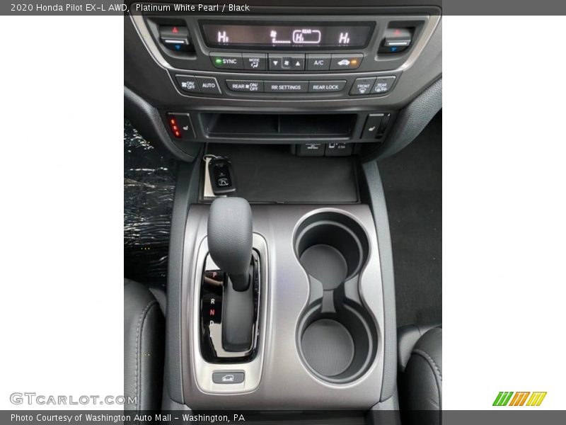 Platinum White Pearl / Black 2020 Honda Pilot EX-L AWD