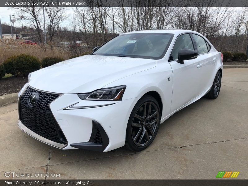Ultra White / Black 2020 Lexus IS 350 AWD