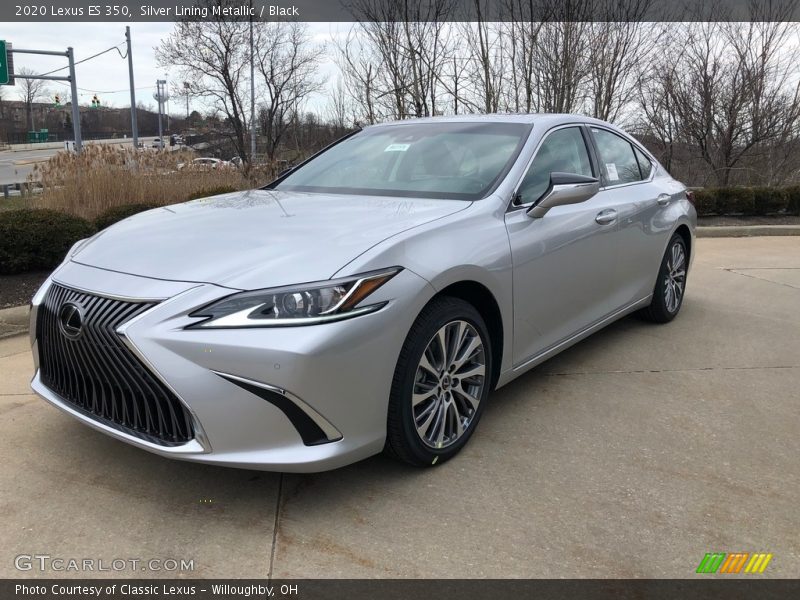 Silver Lining Metallic / Black 2020 Lexus ES 350