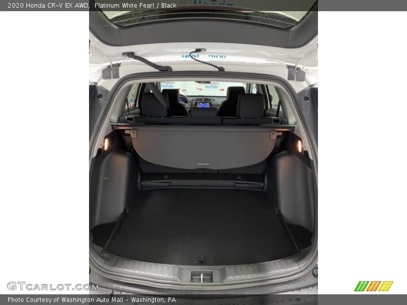 Platinum White Pearl / Black 2020 Honda CR-V EX AWD