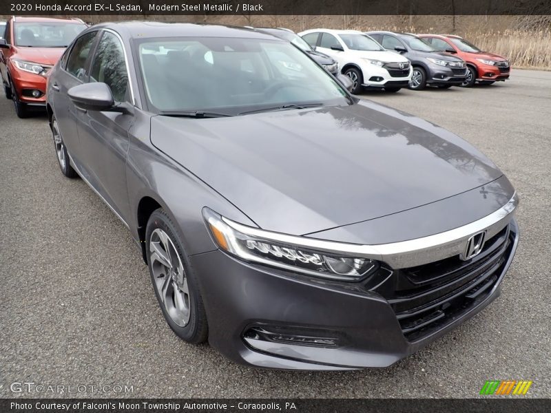 Modern Steel Metallic / Black 2020 Honda Accord EX-L Sedan
