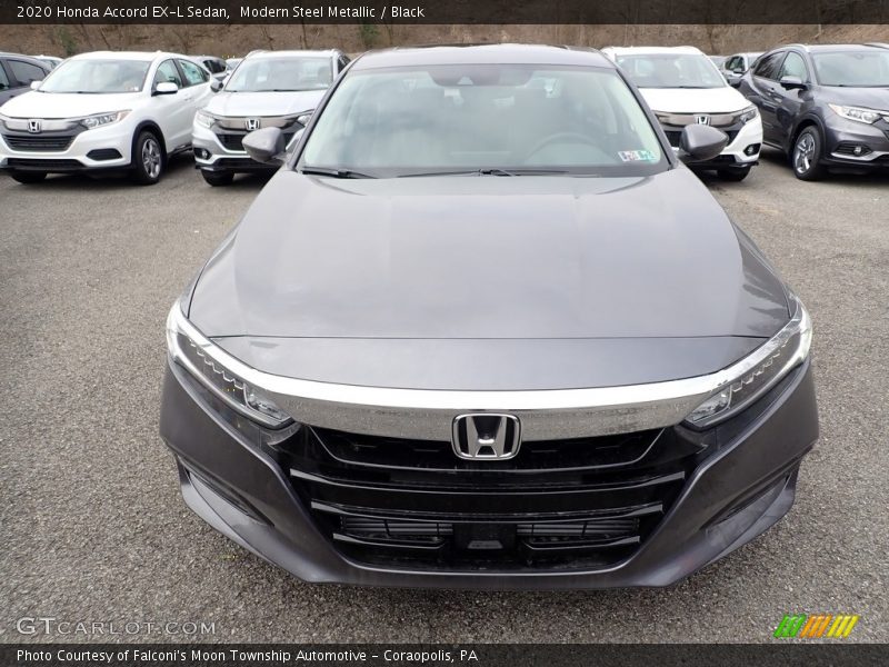 Modern Steel Metallic / Black 2020 Honda Accord EX-L Sedan