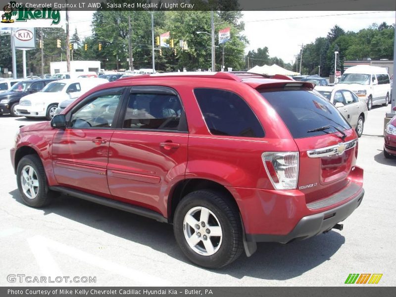 Salsa Red Metallic / Light Gray 2005 Chevrolet Equinox LT AWD