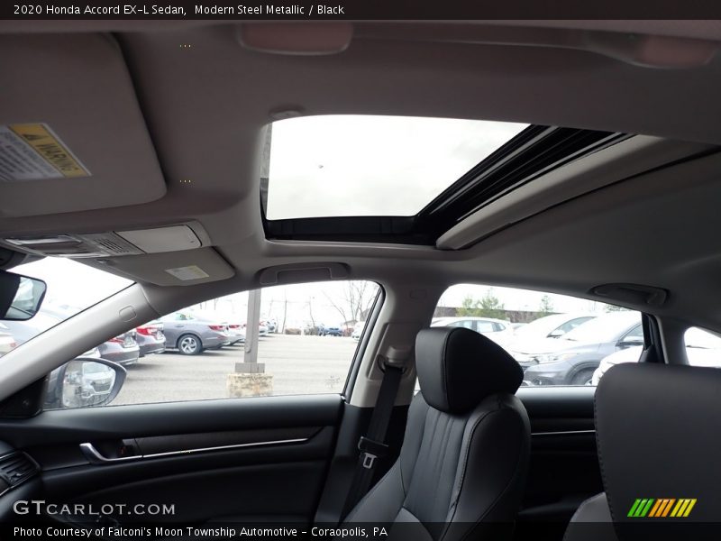 Modern Steel Metallic / Black 2020 Honda Accord EX-L Sedan