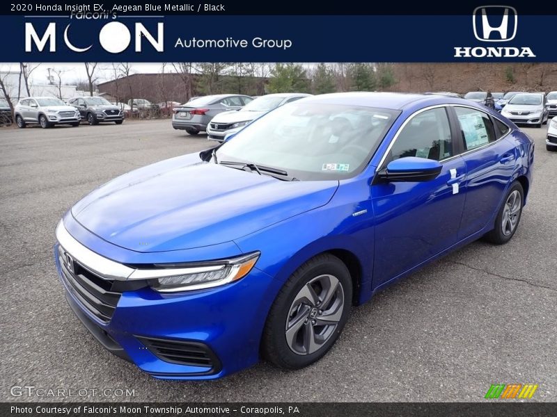 Aegean Blue Metallic / Black 2020 Honda Insight EX