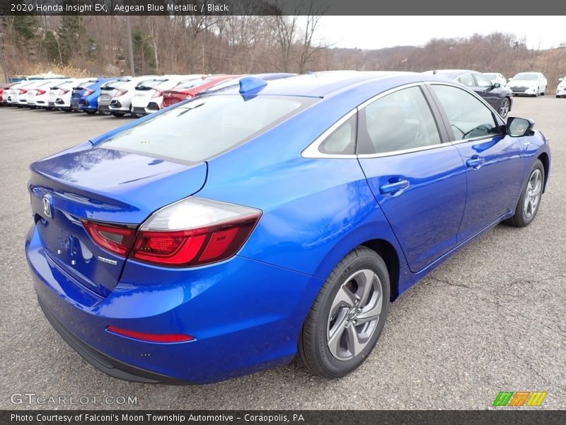 Aegean Blue Metallic / Black 2020 Honda Insight EX