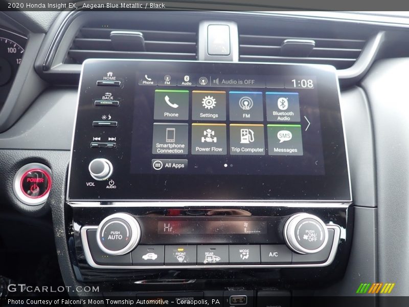 Aegean Blue Metallic / Black 2020 Honda Insight EX