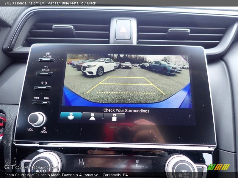 Aegean Blue Metallic / Black 2020 Honda Insight EX