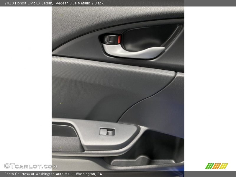 Aegean Blue Metallic / Black 2020 Honda Civic EX Sedan