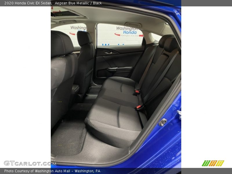 Aegean Blue Metallic / Black 2020 Honda Civic EX Sedan