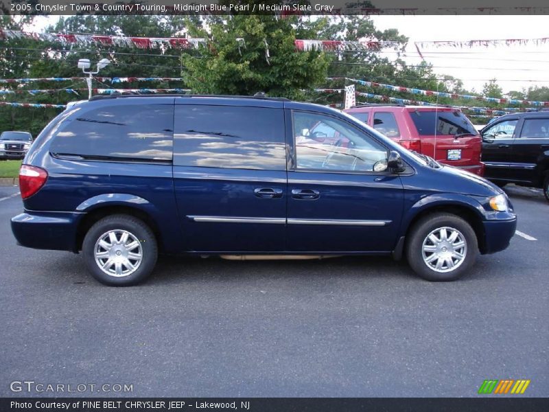 Midnight Blue Pearl / Medium Slate Gray 2005 Chrysler Town & Country Touring