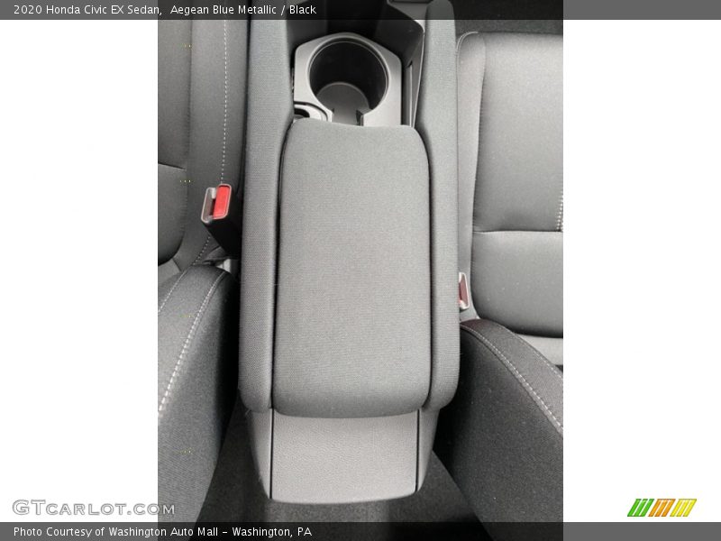 Aegean Blue Metallic / Black 2020 Honda Civic EX Sedan