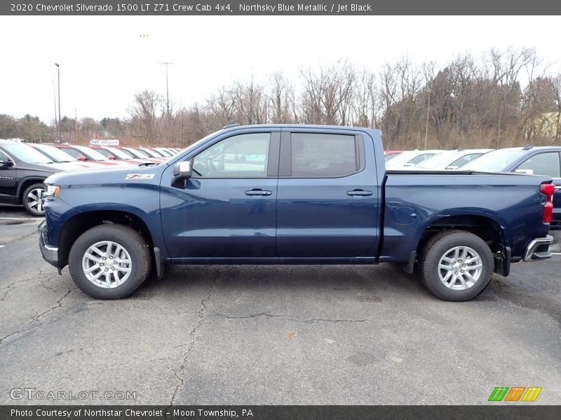 Northsky Blue Metallic / Jet Black 2020 Chevrolet Silverado 1500 LT Z71 Crew Cab 4x4