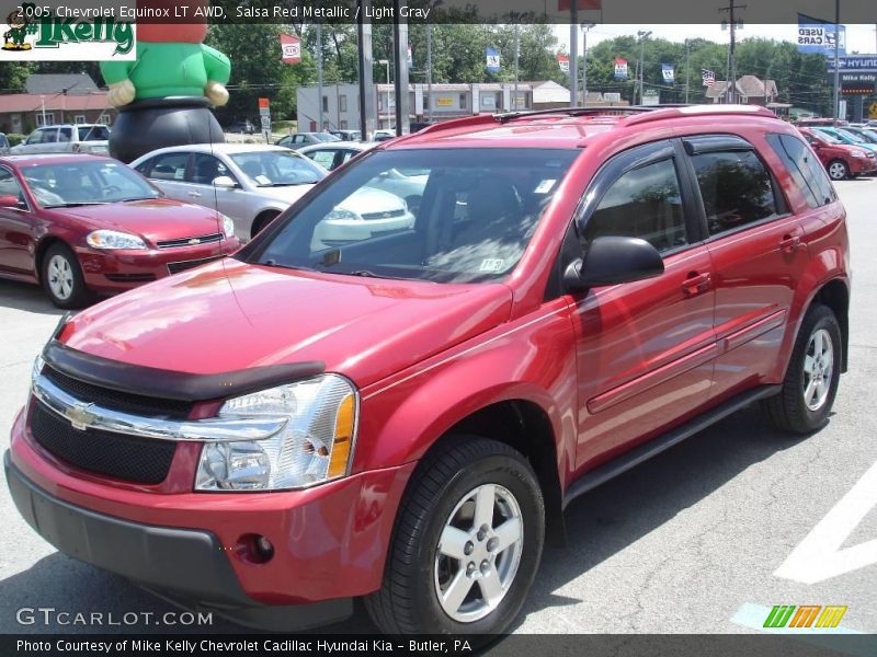 Salsa Red Metallic / Light Gray 2005 Chevrolet Equinox LT AWD