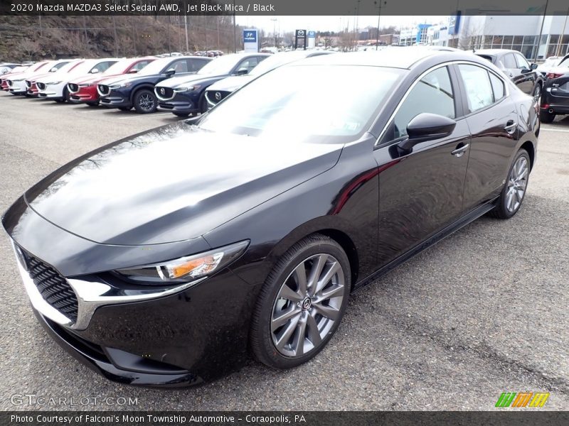 Jet Black Mica / Black 2020 Mazda MAZDA3 Select Sedan AWD