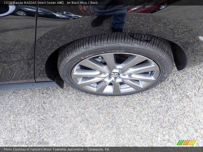 Jet Black Mica / Black 2020 Mazda MAZDA3 Select Sedan AWD