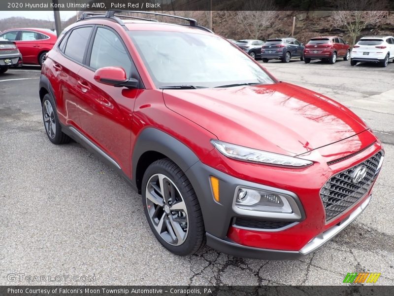 Pulse Red / Black 2020 Hyundai Kona Ultimate AWD