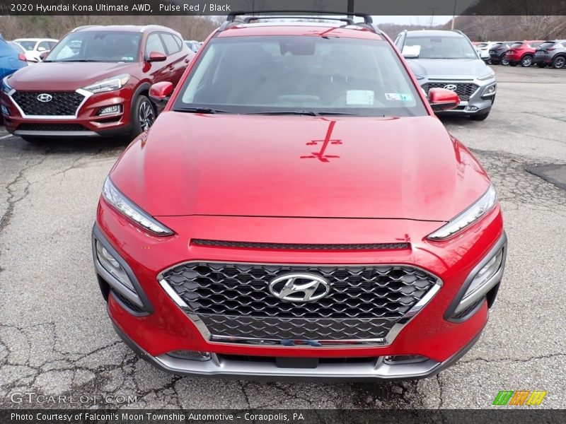 Pulse Red / Black 2020 Hyundai Kona Ultimate AWD