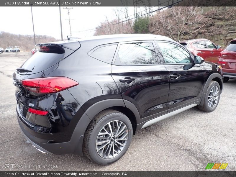 Black Noir Pearl / Gray 2020 Hyundai Tucson SEL AWD