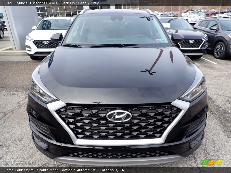 Black Noir Pearl / Gray 2020 Hyundai Tucson SEL AWD